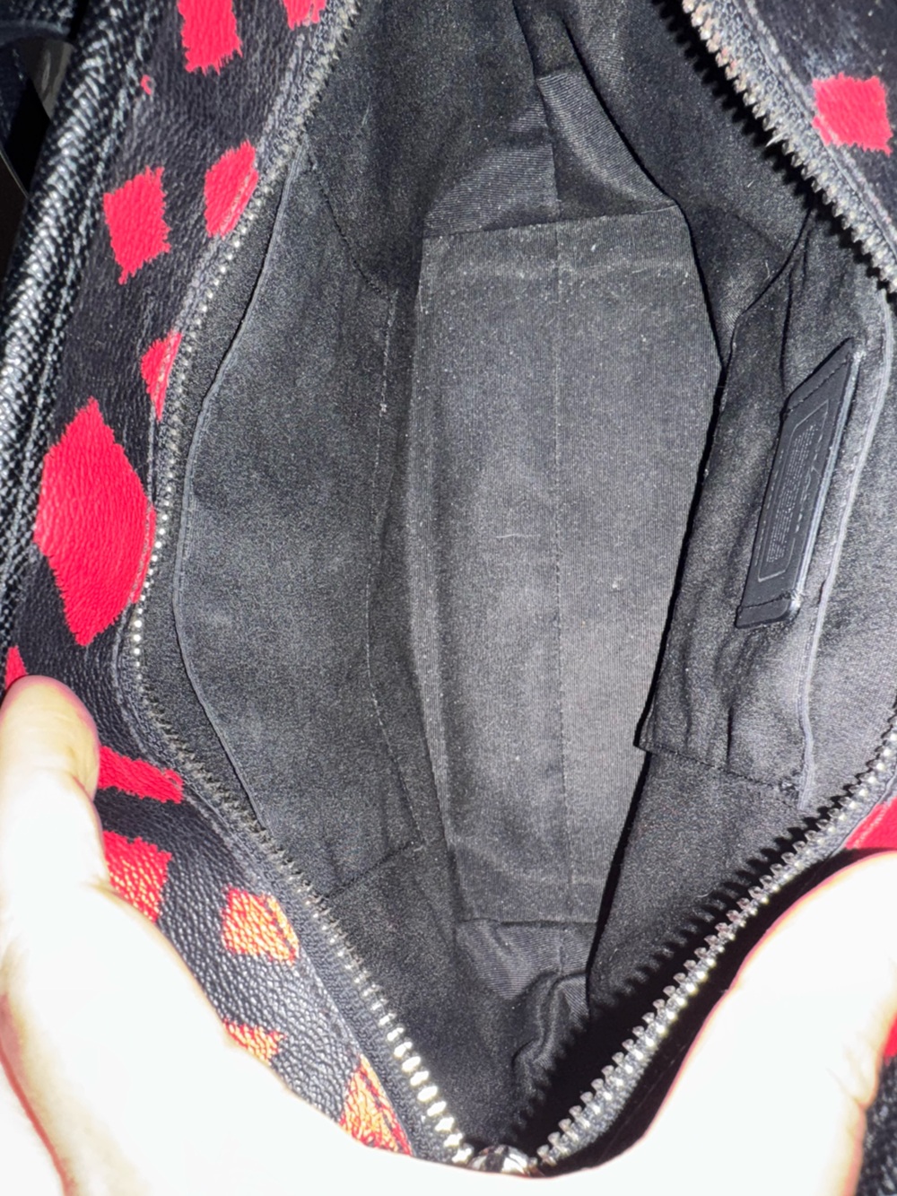 Coach F22246 City Zip Tote Bag Wild Red Plaid/Black 12x8x4” EUC - Picture 12 of 15